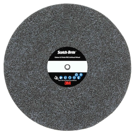 Scotch-Brite Deburr and Finish PRO Unitized Wheel, 6C Medium+, 12in x 1/2 in x 5 in, 2PK DP-UW