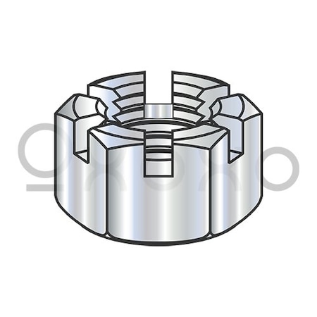 Oxoxo 3/4-16 Slotted Hex Nut Zinc, 150PK 214791