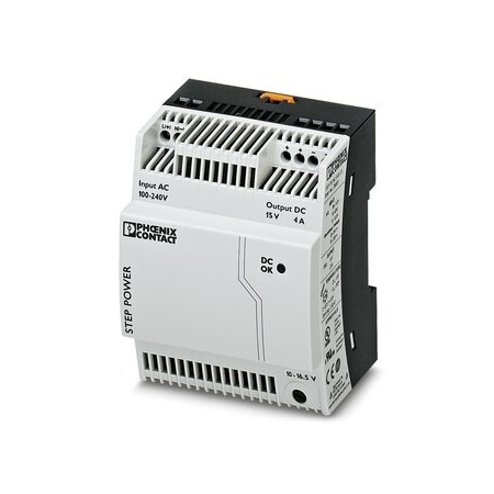 Phoenix Contact STEP-PS/ 1AC/15DC/4 Primary-switched 2868619