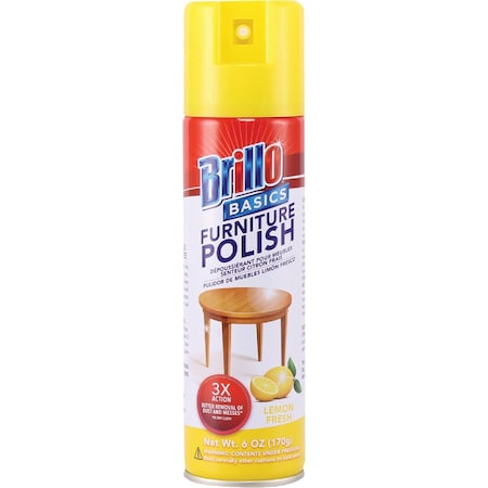 Brillo Basics 6 Oz. Aerosol Lemon Furniture Polish 87760