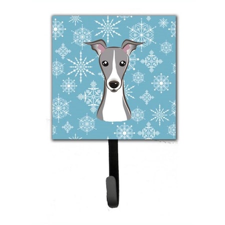 Carolines Treasures Snowflake Italian Greyhound Leash and Key Holder BB1670SH4