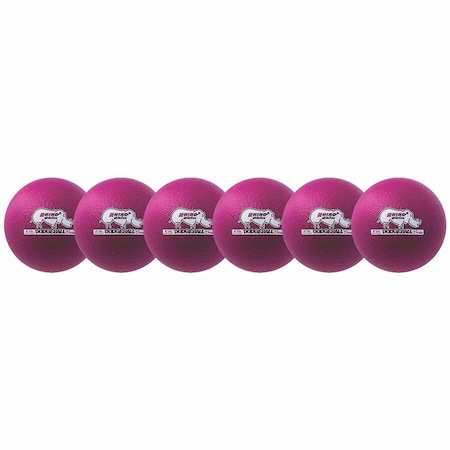 Champion Sports Rhino Skin LwBon DodgeBall, 6", Viot, PK6 RXD6NVSET
