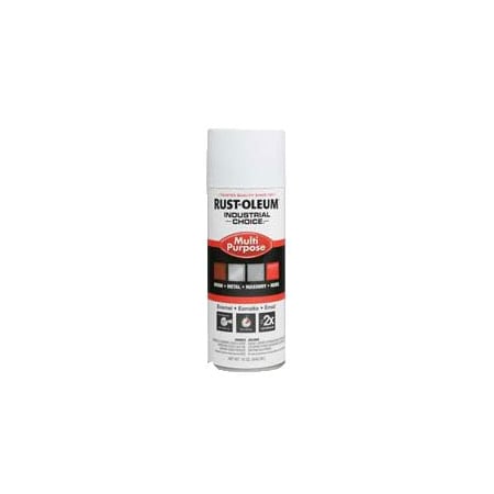 Rust-Oleum Spray Paint, White, Flat, Solvent, 12 oz 1690830V