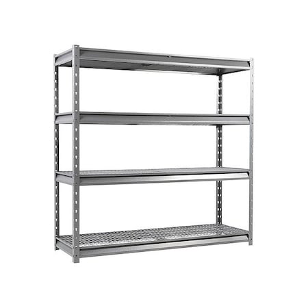 Zoro Select General Purpose Boltless Metal Shelving ATLAS722472-4G2000
