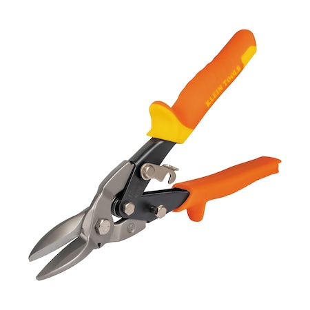 Klein Tools Aviation Snips, Wire Cutter, Straight, Straight/Wide Curves, 10.063'' 1202S