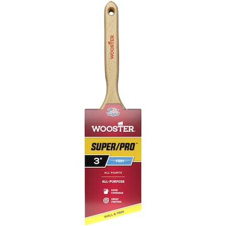 Wooster J4112 3 in. Super Pro Lind Beck Angle Sash Paint Brush 71497150165