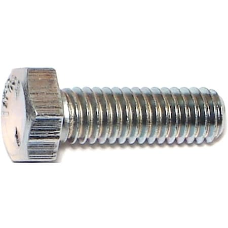 Midwest Fastener Grade 5, 5/16"-18 Hex Head Cap Screw, Zinc Plated Steel, 1 in L 273