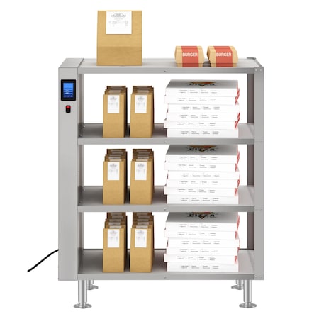 Koolmore Four-Shelve Commercial Take Out Warmer Cabinet with Touch Screen in Stainless-Steel, UL KM-WSC-T4