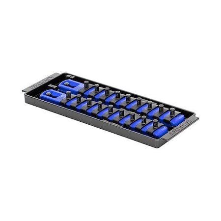 Ernst Manufacturing Socket Organizer, Blue, 3 5/8" D 8555