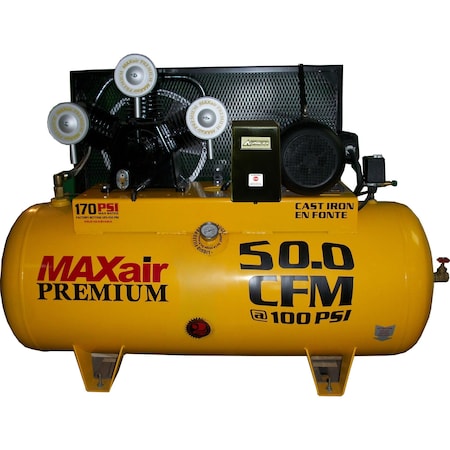 Maxair 120 Gallon 50 CFM Premium Air Compressor C103120H1-MS208-MAP