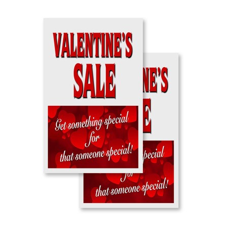 Signmission Valentine's Day Sale, Vinyl Decals Only 24 Inch x 36 Inch, Vinyl Decal, 2PK DSB-2436-2PACK-Valentine'sDaySale