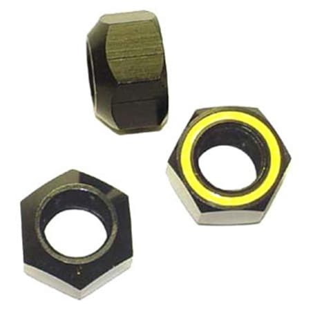 Kluhsman Racing Products KRC-8211 0.62-11 in. Aluminum Reflective Yellow Lug Nut, 20PK KLU8211