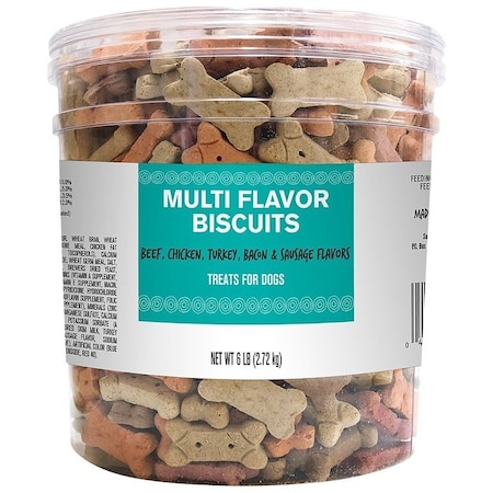 Pet Life 2918 Dog Treat, Bacon, Beef, Chicken, Peanut Butter, Vegetable Flavor, 6 lb 02918