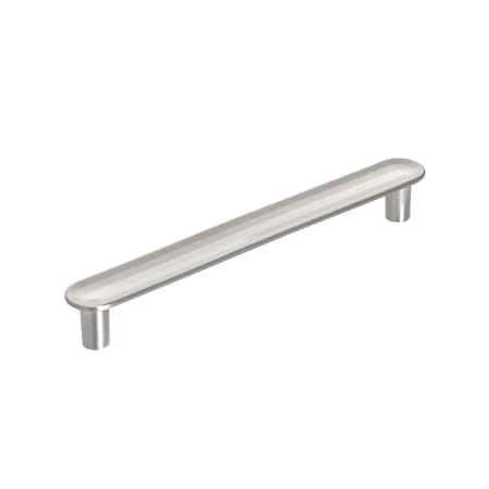 Amerock Concentric 5-1/16 in 128 mm Center-to-Center Satin Nickel Cabinet Pull BP36831G10
