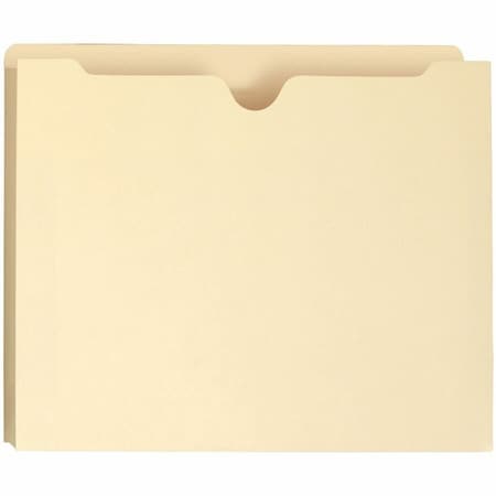 Smead RECYCLED TOP TAB FILE JACKET, LETTER, 2in ACCORDION EXPANSION, MANILA, 50PK 75605