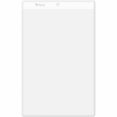 C-Line Products Shop Ticket Holder, Vinyl, Clear, 5x8", PK50 80058