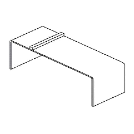 Amko 3 in. Acrylic Angled Shoe Display - Heel Stopper CTP-19