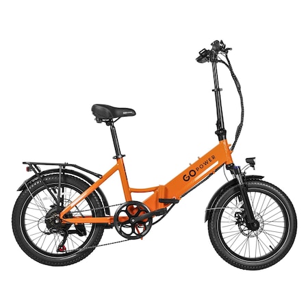 Gopowerbike GoPlus Folding Electric Bike, Orange BK49ORG