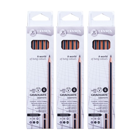 Lyra Graduate Graphite Pencil, Technical Set, 3PK L1171062