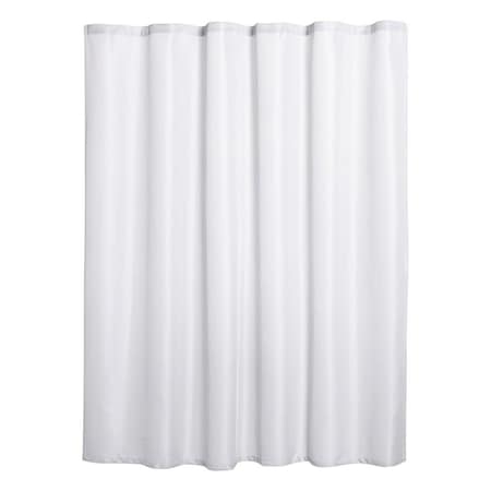 Homeroots Luxurious White Waffle Weave Shower Curtain 399718