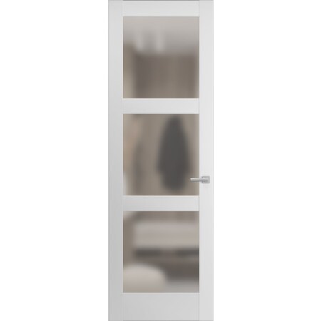 Sartodoors Hidden Door, Lucia 2552 White Silk Concealed Metal Frame 36 x 84 Left Inswing LUCIA2552MF-BEM-36x84-LH-I