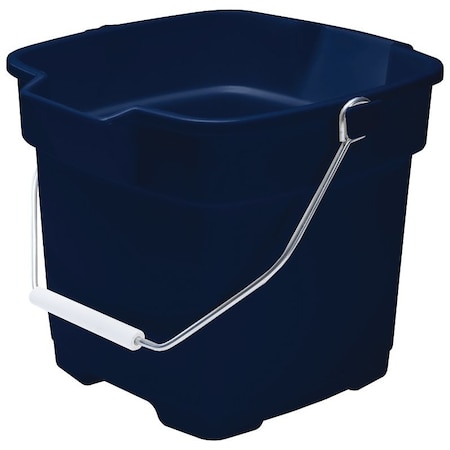 Rubbermaid Roughneck Utility Bucket, 12 qt Capacity, Polyethylene, Royal Blue FG296400ROYBL