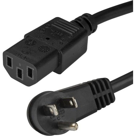 Startech.Com 10FT (3M) 18AWG FLEXIBLE COMPUTER POWER CORD W/ NEMA 5-15P AND IEC 60320 C13 CON PXTR10110