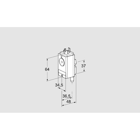 Honeywell Kromschroder Gas Pressure Switch - 3-500 mbar, Diaphragm, Silicone-Free KS84448880