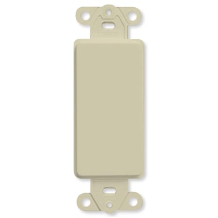 Ezgeneration LV80414x-LV80414I Blank Wallplate, 1 Gang, Ivory EZ732353