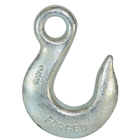 Baron Eye Slip Hook, 5/16 in, 43 Grade, Carbon Steel, Electro-Galvanized 329-5/16