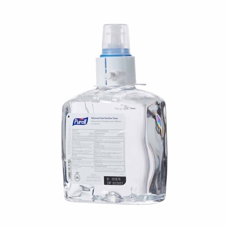 Purell Hand Sanitizer Advanced 1,200 mL Ethyl Alcohol Foaming Dispenser Refill Bottle 1905-02