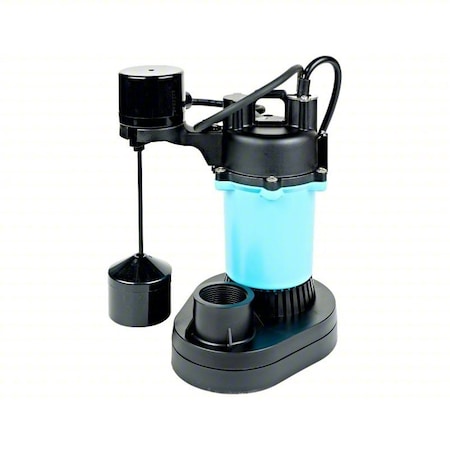 Little Giant Pump SubmersibleSumpPump, 8ft, 10.75in, 115VAC BSP50V