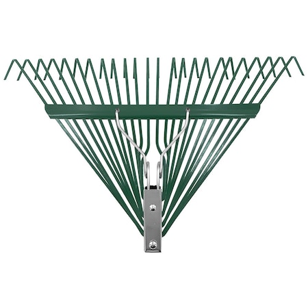 Zenport Leaf Rake with Deluxe Spring, 24-Tine, Rake Head Only, 10PK J2424