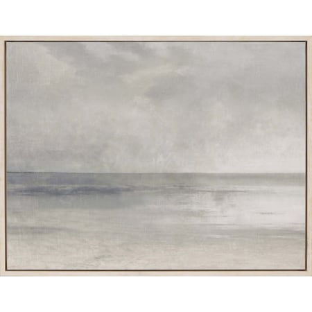 Homeroots Pastel Seascape II White Floater Frame Print Wall Art 525079