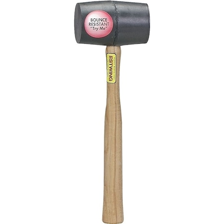 Estwing Mallet, 18 oz Head, Deadhead, Rubber Head, 15 in OAL DH-18