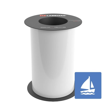 Labeltac Marine Supply 8in x 75ft LT9, White LT802MN-C