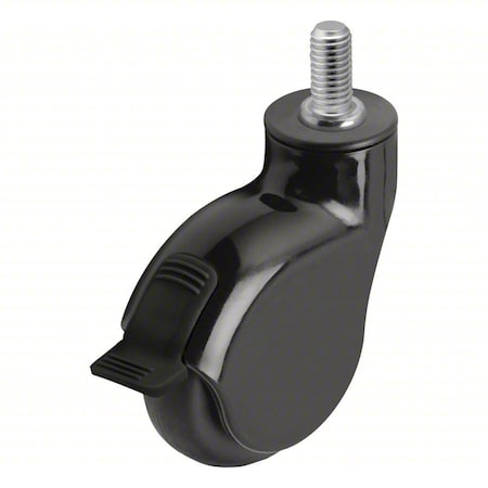 Medcaster Plate Casters, 3"dia, 110lb PGE30748-BK-MNT33(KK)B