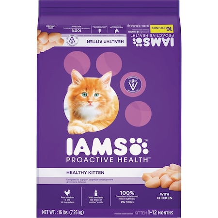 Iams Iam Proactive Health 16 Lb. Chicken Flavor Dry Kitten Food 111251