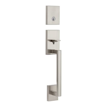 Kwikset Residential Handlesets Single Cylinder Satin Nickel 818SCELIP-15S.STRKP