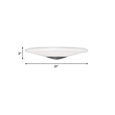 Afx Alpine - LED Flush Mount - 21in - Light Antique Brass ALPF21LAJUDLB