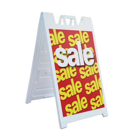 Signmission Sale, A-Frame & 2 Decals Installed, Heavy-Duty Plastic Frame SBHD-D-2436-Sale