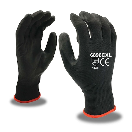 Cordova Coated Gloves, Not Rated Abrasion Level, L 12 PK 6896CL