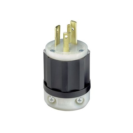 Leviton Industrial Grade Plug, Power Indication, 30 Amp, 250 Volt 2621-PLC