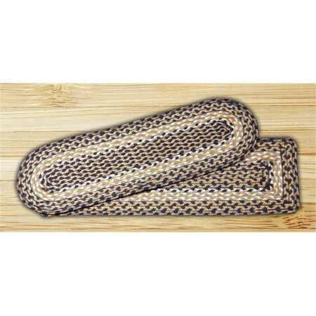 Palacedesigns Capitol Importing  Blue-Natural - 27 in. x 8.25 in. Oval Stair Tread PA2828227