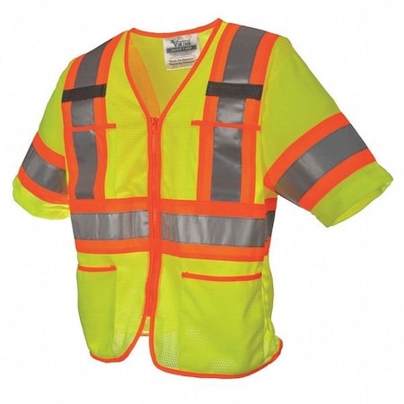 Viking High Visibility Vest, Class 3, 2XL, Green U6155G-2XL