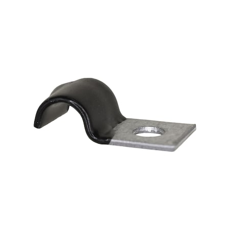 Auveco Half Clamp 3/16in- Galvanized Vinyl Coated, 25PK 10608