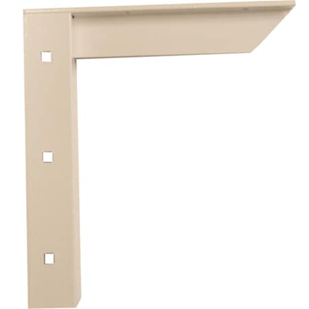 Hd Concealed Shelf Support Bracket 18 in White AMC18 W
