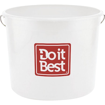 Do It Best 5 Qt. White Polysteel Bucket 1044483