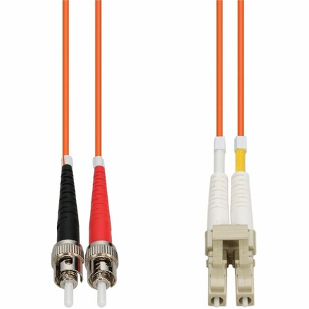 Add-On 15m ST to LC Orange OM2 Duplex OFNR Riser-Rated Fiber Patch Cable ADD-ST-LC-15M5OM2