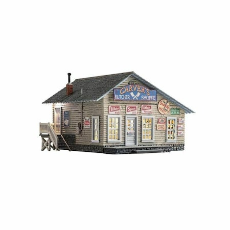 Woodland Scenics N Scale Carvers Butcher Shoppe WOO4958